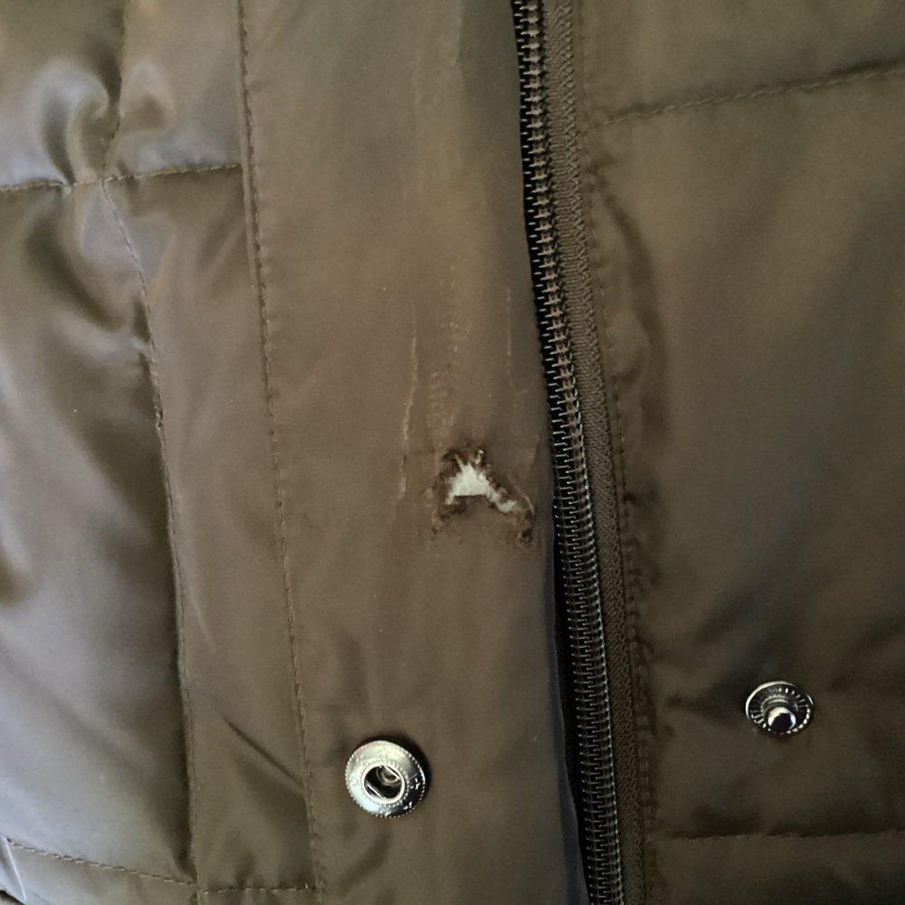 Jones New York Women’s Brown Puffy Coat.  Size M - Picture 8 of 10